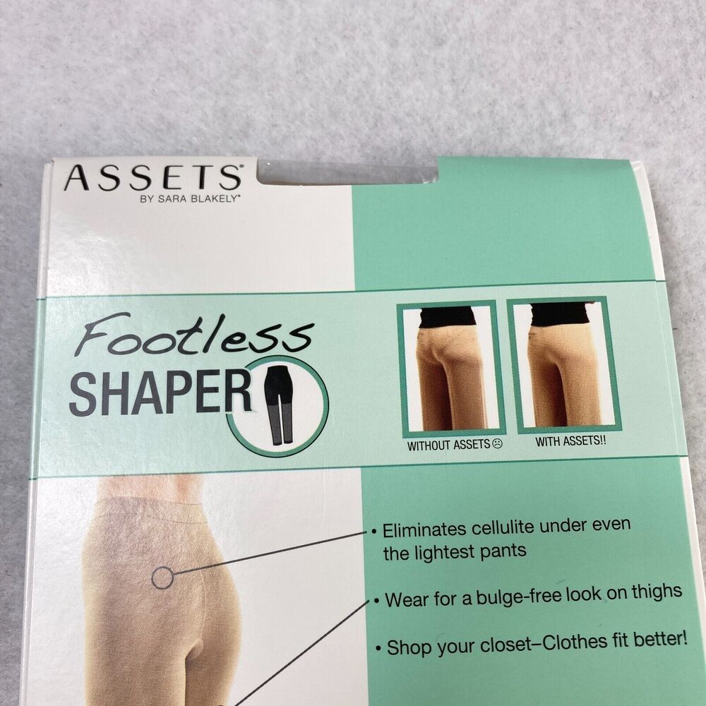 SPANX Assets by Sara Blakely Footless Shaper Tights Pantyhose‎ Nude Brown Size 6 - Picture 5 of 7